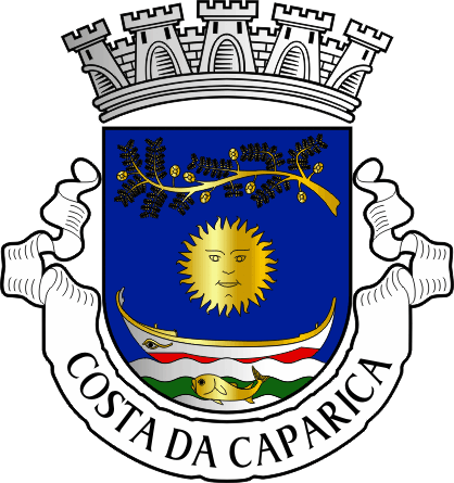 Brasão da freguesia de Costa da Caparica - Costa da Caparica civil parish, coat-of-arms Brasão da freguesia de Costa da Caparica - Costa da Caparica civil parish, coat-of-arms