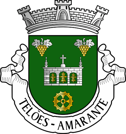 Brasão da freguesia de Telões - Telões civil parish, coat-of-arms Brasão da freguesia de Telões - Telões civil parish, coat-of-arms
