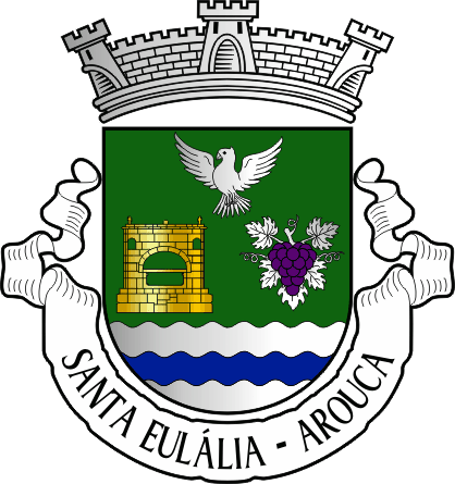 Brasão da freguesia de Santa Eulália - Santa Eulália civil parish, coat-of-arms Brasão da freguesia de Santa Eulália - Santa Eulália civil parish, coat-of-arms