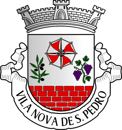 Brasão da antiga freguesia de Vila Nova de São Pedro - Vila Nova de São Pedro former civil parish, coat-of-arms Brasão da antiga freguesia de Vila Nova de São Pedro - Vila Nova de São Pedro former civil parish, coat-of-arms