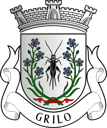 Brasão da freguesia de Grilo - Grilo civil parish, coat-of-arms Brasão da freguesia de Grilo - Grilo civil parish, coat-of-arms