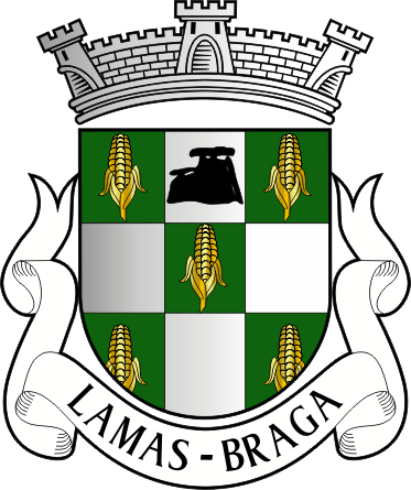Brasão da freguesia de Lamas - Lamas civil parish, coat-of-arms Brasão da freguesia de Lamas - Lamas civil parish, coat-of-arms