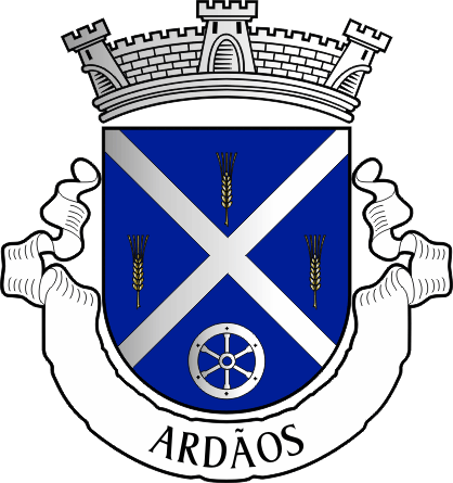Brasão da antiga freguesia de Ardãos - Ardãos former civil parish, coat-of-arms Brasão da antiga freguesia de Ardãos - Ardãos former civil parish, coat-of-arms
