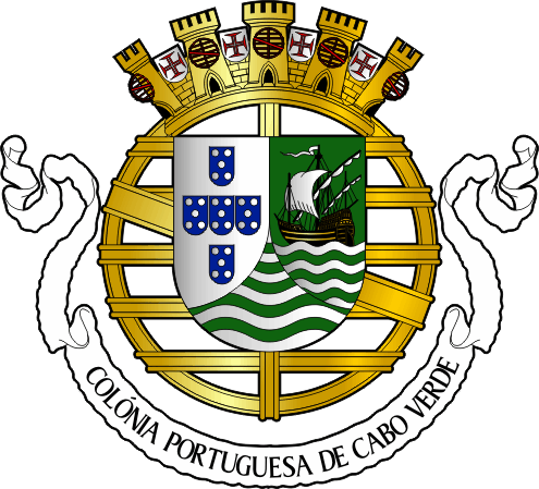 Brasão da colónia de Cabo Verde - Cape Verde colony coat-of-arms