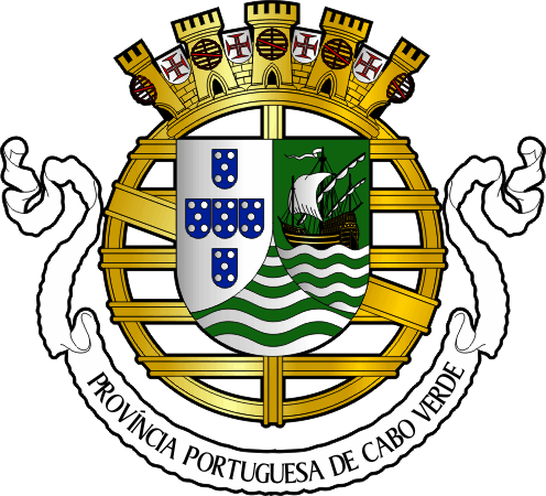 Brasão da da província ultramarina de Cabo Verde - Cape Verde overseas province coat-of-arms