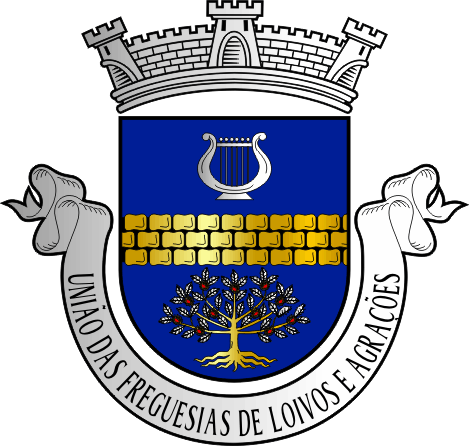 Brasão da União das freguesias de Loivos e Póvoa de Agrações - Loivos and Póvoa de Agrações civil parishes union coat-of-arms