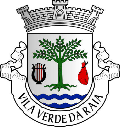 Brasão da freguesia de Vila Verde da Raia - Vila Verde da Raia civil parish, coat-of-arms Brasão da freguesia de Vila Verde da Raia - Vila Verde da Raia civil parish, coat-of-arms