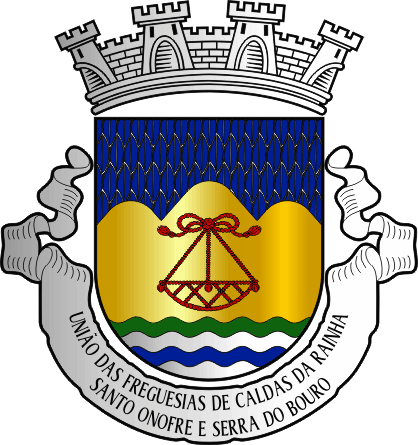 Brasão da União das freguesias de Caldas da Rainha – Santo Onofre e Serra do Bouro - Caldas da Rainha – Santo Onofre and Serra do Bouro civil parishes union coat-of-arms Brasão da União das freguesias de Caldas da Rainha – Santo Onofre e Serra do Bouro - Caldas da Rainha – Santo Onofre and Serra do Bouro civil parishes union coat-of-arms