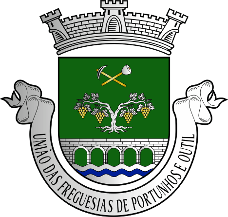 Brasão da União das freguesias de Portunhos e Outil - Portunhos and Outil civil parishes union coat-of-arms