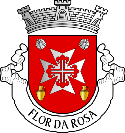 Brasão da antiga freguesia de Flor da Rosa - Flor da Rosa former civil parish, coat-of-arms Brasão da antiga freguesia de Flor da Rosa - Flor da Rosa former civil parish, coat-of-arms