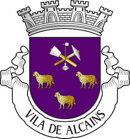 Brasão da freguesia de Alcains - Alcains civil parish, coat-of-arms Brasão da freguesia de Alcains - Alcains civil parish, coat-of-arms