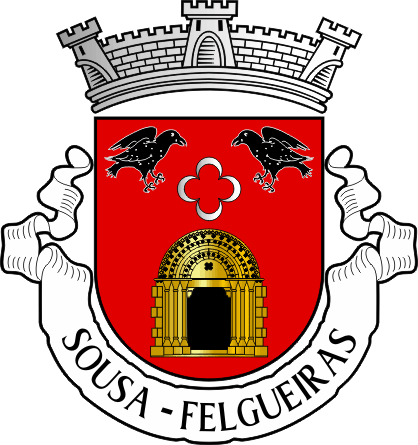 Brasão da antiga freguesia de Sousa - Sousa former civil parish, coat-of-arms Brasão da antiga freguesia de Sousa - Sousa former civil parish, coat-of-arms