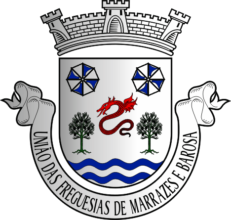 Brasão da União das freguesias de Marrazes e Barosa - Marrazes and Barosa civil parishes union coat-of-arms Brasão da União das freguesias de Marrazes e Barosa - Marrazes and Barosa civil parishes union coat-of-arms