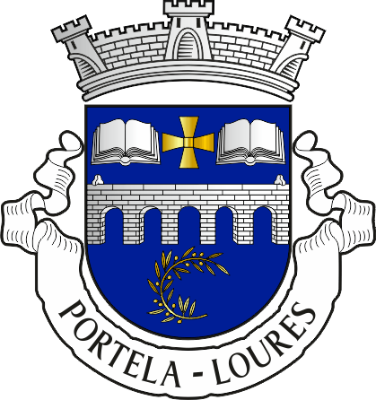 Brasão da antiga freguesia de Portela - Portelas former civil parish, coat-of-arms Brasão da antiga freguesia de Portela - Portela former civil parish, coat-of-arms