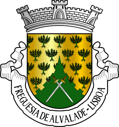 Brasão da antiga freguesia de Alvalade - Alvalade former civil parish, coat-of-arms Brasão da antiga freguesia de Alvalade - Alvalade former civil parish, coat-of-arms