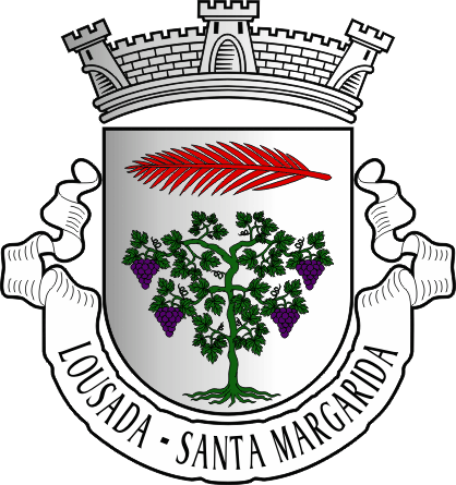 Brasão da antiga freguesia de Lousada (Santa Margarida) - Lousada (Santa Margarida) former civil parish, coat-of-arms Brasão da antiga freguesia de Lousada (Santa Margarida) - Lousada (Santa Margarida) former civil parish, coat-of-arms