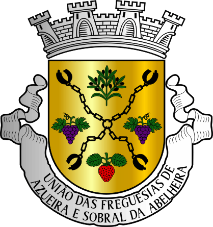 Brasão da União das freguesias de Azueira e Sobral da Abelheira - Azueira and Sobral da Abelheira civil parishes union coat-of-arms Brasão da União das freguesias de Azueira e Sobral da Abelheira - Azueira and Sobral da Abelheira civil parishes union coat-of-arms