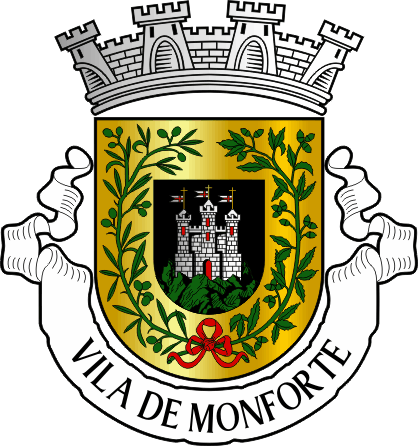 Brasão do município de Monforte - Monforte municipality coat-of-arms