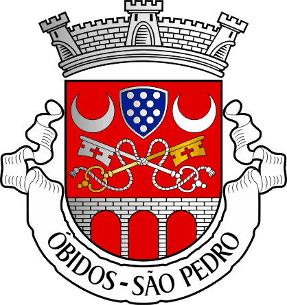Brasão da antiga freguesia de Óbidos (São Pedro) - Óbidos (São Pedro) former civil parish, coat-of-arms Brasão da antiga freguesia de Óbidos (São Pedro) - Óbidos (São Pedro) former civil parish, coat-of-arms