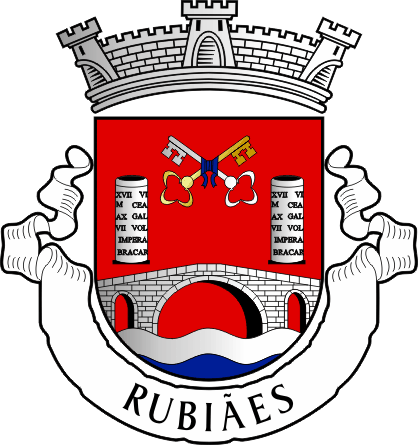 Brasão da freguesia de Rubiães - Rubiães civil parish, coat-of-arms Brasão da freguesia de Rubiães - Rubiães civil parish, coat-of-arms