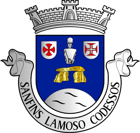 Brasão da Freguesia de Sanfins Lamoso Codessos - Sanfins Lamoso Codessos civil parish, coat-of-arms Brasão da Freguesia de Sanfins Lamoso Codessos - Sanfins Lamoso Codessos civil parish, coat-of-arms