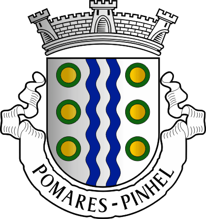 Brasão da antiga freguesia de Pomares - Pomares former civil parish, coat-of-arms Brasão da antiga freguesia de Pomares - Pomares former civil parish, coat-of-arms