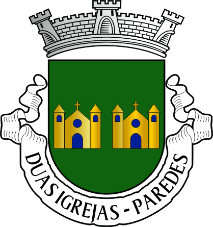 Brasão da freguesia de Duas Igrejas - Duas Igrejas civil parish, coat-of-arms Brasão da freguesia de Duas Igrejas - Duas Igrejas civil parish, coat-of-arms