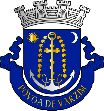 Brasão do Município de Póvoa de Varzim - Póvoa de Varzim municipal coat-of-arms Brasão do Município de Póvoa de Varzim - Póvoa de Varzim municipal coat-of-arms