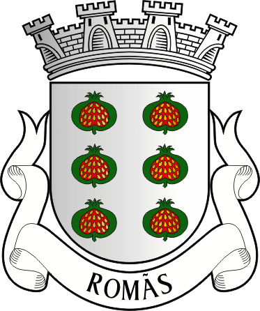 Brasão da antiga freguesia de Romãs - Romãs former civil parish, coat-of-arms
