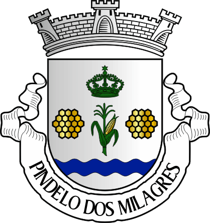 Brasão da freguesia de Pindelo dos Milagres - Pindelo dos Milagres civil parish, coat-of-arms Brasão da freguesia de Pindelo dos Milagres - Pindelo dos Milagres civil parish, coat-of-arms