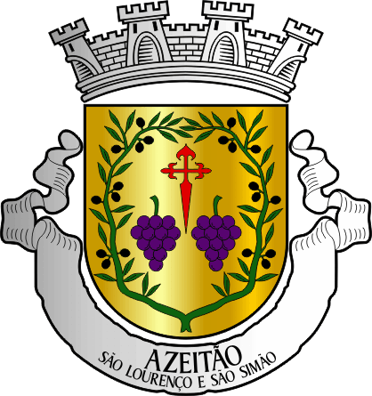 Brasão da União das freguesias de Azeitão (São Lourenço e São Simão) - Azeitão (São Lourenço and São Simão) civil parishes union coat-of-arms Brasão da União das freguesias de Azeitão (São Lourenço e São Simão) - Azeitão (São Lourenço and São Simão) civil parishes union coat-of-arms