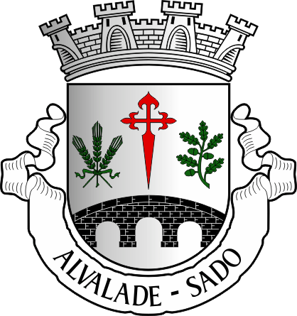 Brasão da freguesia de Alvalade - Alvalade civil parish, coat-of-arms Brasão da freguesia de Alvalade - Alvalade civil parish, coat-of-arms
