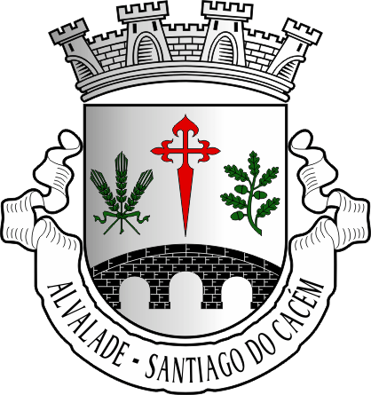 Brasão da freguesia de Alvalade - Alvalade civil parish, coat-of-arms Brasão da freguesia de Alvalade - Alvalade civil parish, coat-of-arms