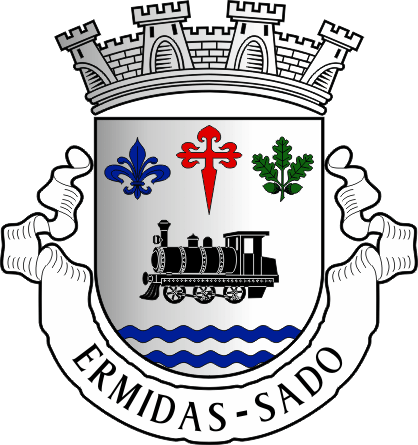 Brasão da freguesia de Ermidas-Sado - Ermidas-Sado civil parish, coat-of-arms Brasão da freguesia de Ermidas-Sado - Ermidas-Sado civil parish, coat-of-arms