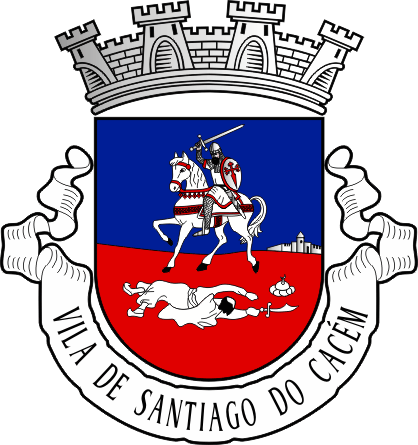 Brasão do Município de Santiago do Cacém - Santiago do Cacém municipal coat-of-arms Brasão do Município de Santiago do Cacém - Santiago do Cacém municipal coat-of-arms