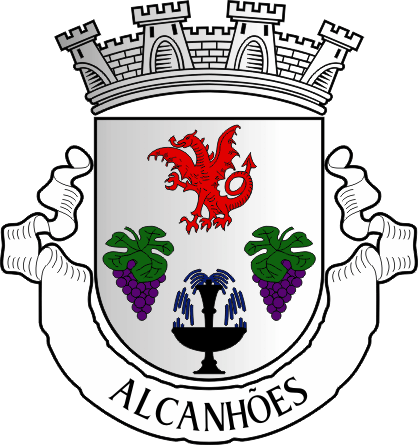 Brasão da freguesia de Alcanhões - Alcanhões civil parish, coat-of-arms Brasão da freguesia de Alcanhões - Alcanhões civil parish, coat-of-arms