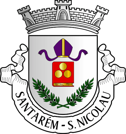 Brasão da antiga freguesia de Santarém (São Nicolau) - Santarém (São Nicolau) former civil parish, coat-of-arms Brasão da antiga freguesia de Santarém (São Nicolau) - Santarém (São Nicolau) former civil parish, coat-of-arms