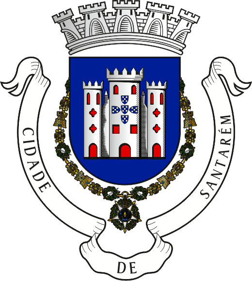 Brasão do Município de Santarém - Santarém municipal coat-of-arms Brasão do Município de Santarém - Santarém municipal coat-of-arms
