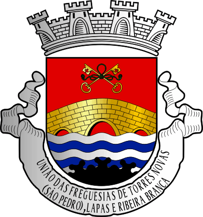 Brasão da União das freguesias de Torres Novas (São Pedro), Lapas e Ribeira Branca - Torres Novas (São Pedro), Lapas and Ribeira Branca civil parishes union coat-of-arms