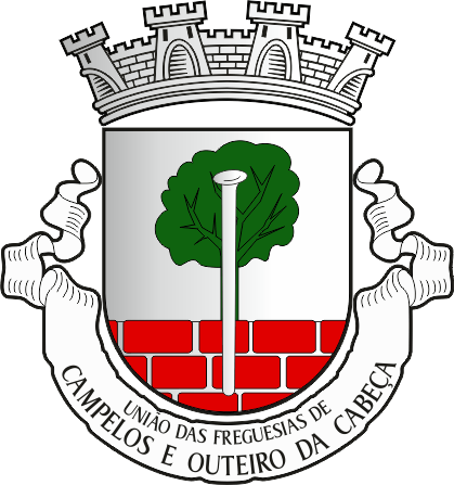 Brasão da União das freguesias de Campelos e Outeiro da Cabeça - Campelos and Outeiro da Cabeça civil parishes union, coat-of-arms Brasão da União das freguesias de Campelos e Outeiro da Cabeça - Campelos and Outeiro da Cabeça civil parishes union, coat-of-arms
