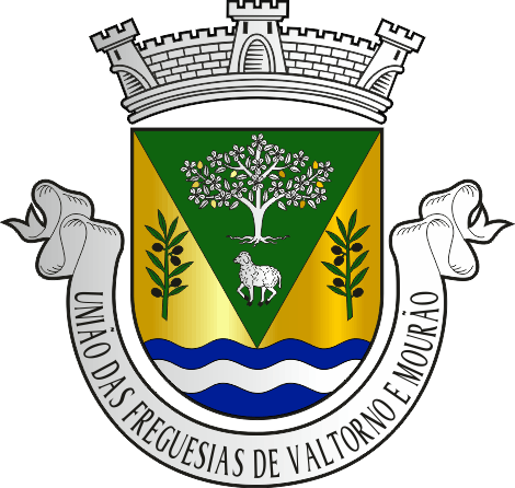 Brasão da Freguesia de Valtorno e Mourão - Valtorno and Mourão civil parish, coat-of-arms Brasão da Freguesia de Valtorno e Mourão - Valtorno and Mourão civil parish, coat-of-arms