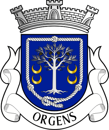 Brasão da freguesia de Orgens - Orgens civil parish, coat-of-arms Brasão da freguesia de Orgens - Orgens civil parish, coat-of-arms