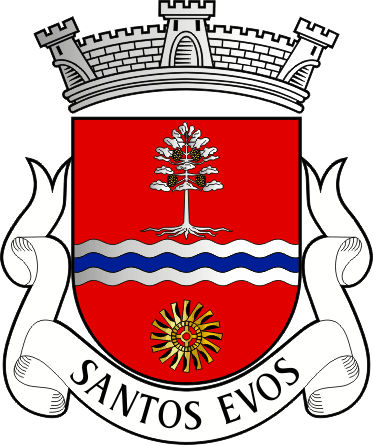Brasão da freguesia de Santos Evos - Santos Evos civil parish, coat-of-arms Brasão da freguesia de Santos Evos - Santos Evos civil parish, coat-of-arms