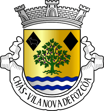 Brasão da freguesia de Chãs - Chãs civil parish, coat-of-arms Brasão da freguesia de Chãs - Chãs civil parish, coat-of-arms