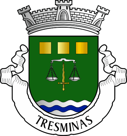 Brasão da freguesia de Tresminas - Tresminas civil parish, coat-of-arms Brasão da freguesia de Tresminas - Tresminas civil parish, coat-of-arms
