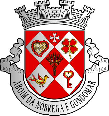 Brasão da freguesia de Aboim da Nóbrega e Gondomar - Aboim da Nóbrega and Gondomar civil parish, coat-of-arms Brasão da freguesia de Aboim da Nóbrega e Gondomar - Aboim da Nóbrega and Gondomar civil parish, coat-of-arms