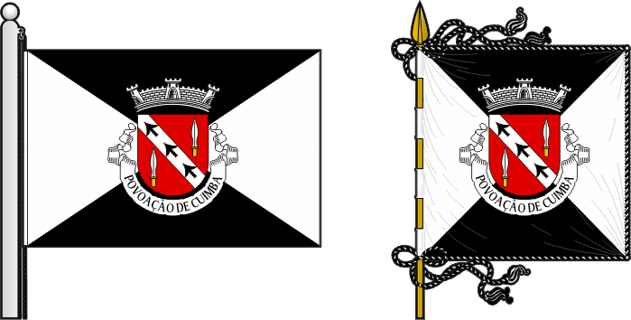 Bandeira e estandarte da circunscrição de Cuimba - Cuimba circunscription flag and banner