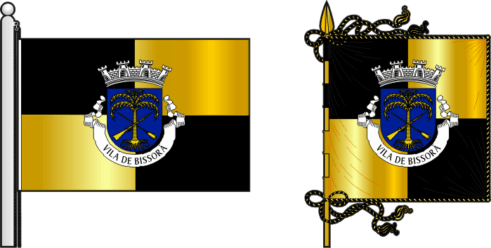 Bandeira e estandarte do Concelho de Bissorã - Bissorã municipal flag and banner Bandeira e estandarte do Concelho de Bissorã - Bissorã municipal flag and banner