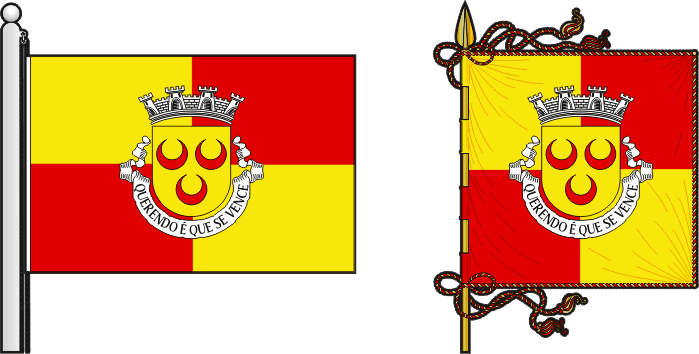 Bandeira e estandarte do Concelho de António Enes - António Enes municipal flag and banner Bandeira e estandarte do Concelho de António Enes - António Enes municipal flag and banner