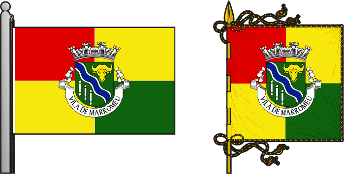 Bandeira e estandarte da circunscrição de Marromeu - Marromeu circunscription flag and banner Bandeira e estandarte da circunscrição de Marromeu - Marromeu circunscription flag and banner
